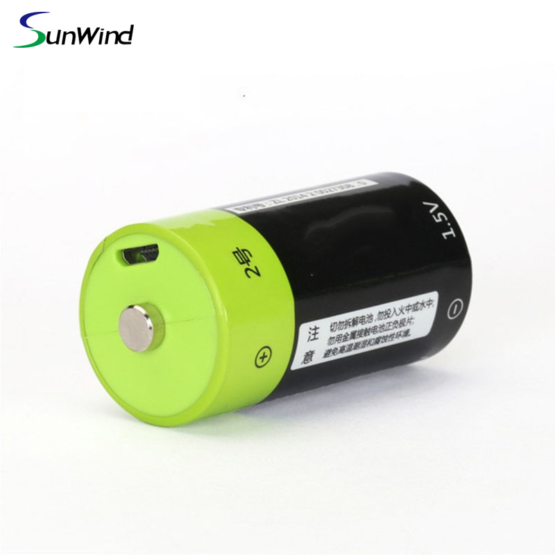 1.5V C Размер USB Заряжаемый литий - полимерный аккумулятор 1.5V 3000mah